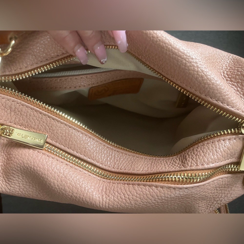 Valentina Brown Leather Mini Satchel with Gold Hardware - Picture 11 of 13
